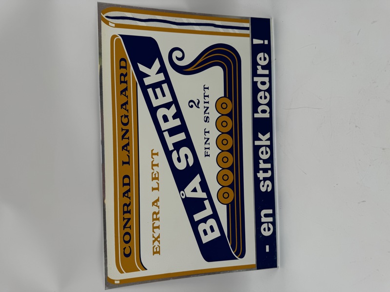 Conrad Langaard Blå strek skilt