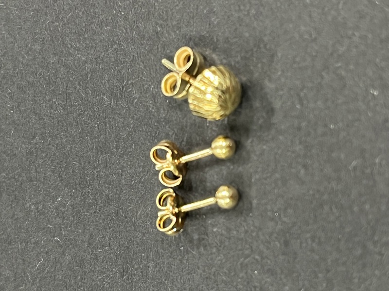 Gull ØP 1 par kuler d: 2,8 mm + 1 stk dia slipt d: 6,5 mm