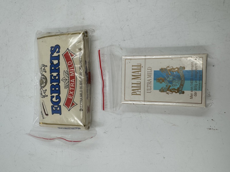 2 stk Pall Mall + Egberts uåpna