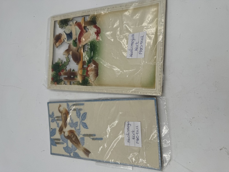 2 stk Konfirmasjon kort 1960 tall 