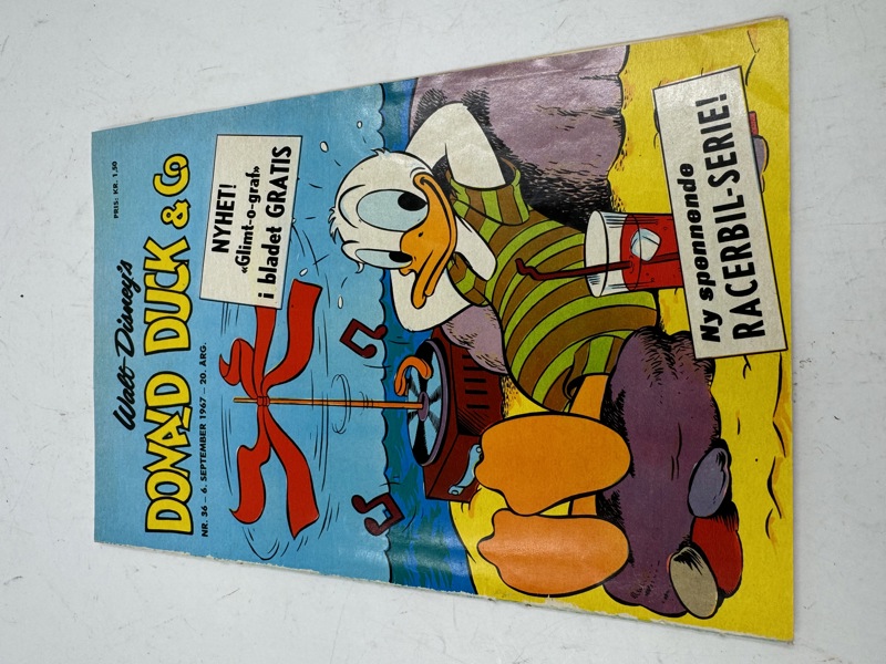 Donald Duck nr 36 1967 m/ Glimt o graf i bladet 