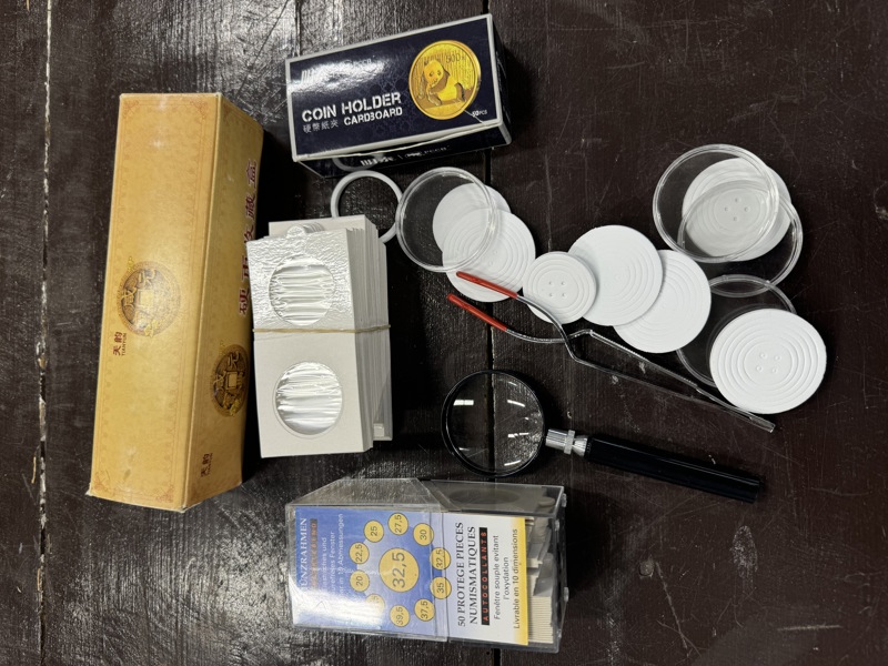 Lott/ Pinsett, forstørelseglass,hardberger m  mer 