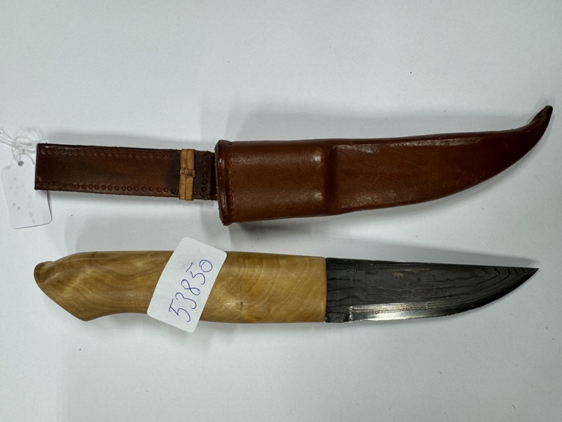 Slirekniv Blad Damask