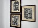 3 stk innrammede foto fra 1945