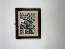 3 stk innrammede foto fra 1945