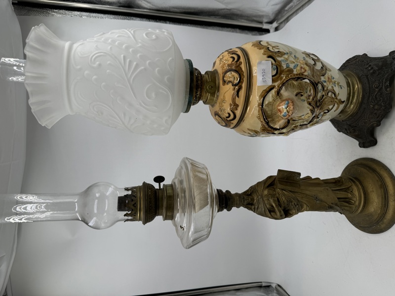 2 stk Store parafinlamper