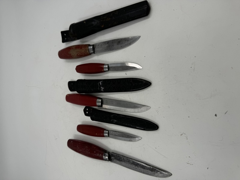 5 stk Mora Kniver