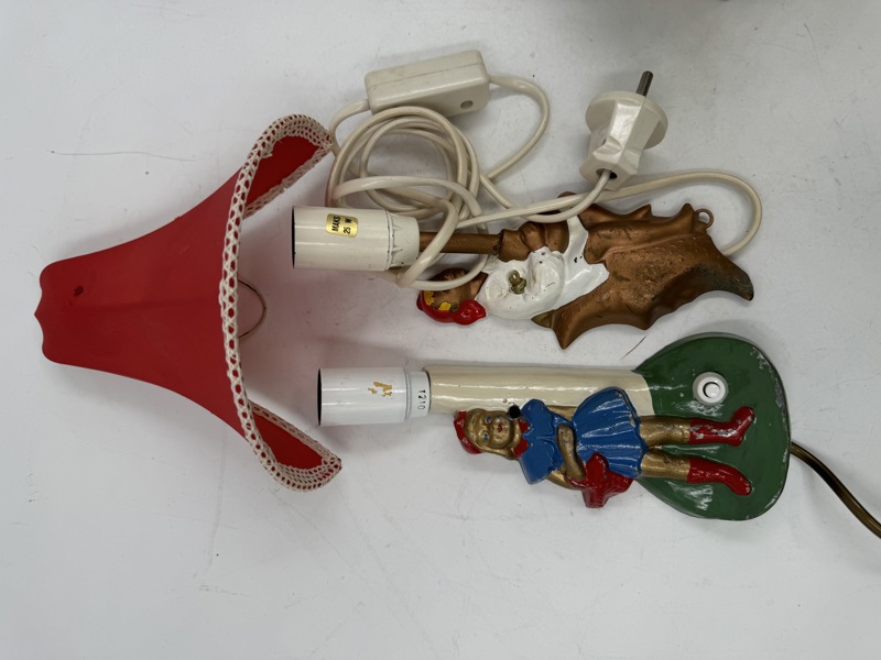 Vegglampe Rødehette m skjerm vegglampe