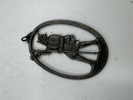 Gammel medaljong m/ pilgrim