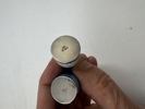 2 salt bøsser sølv og emalje