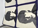 Uvanlig men litt sliten gml Beatles Plakat