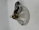 Taklampe Rilleglass