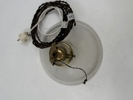 Taklampe Rilleglass