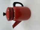 Kaffe/ Tekanne i emalje med lokk