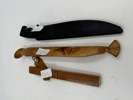 Lott 3 stk kniver m/ slir
