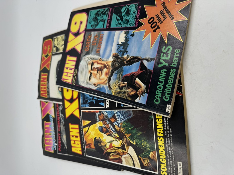 4 stk Agent x9 1989,1978,1983,1989