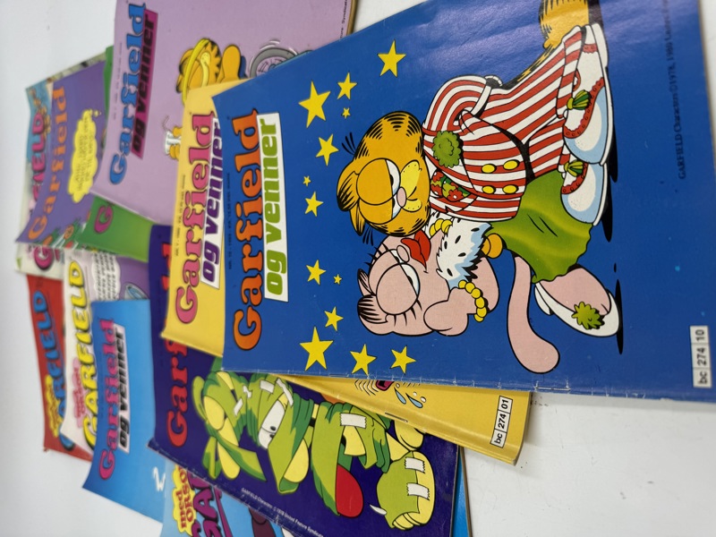12 stk Garfield 85,89,90