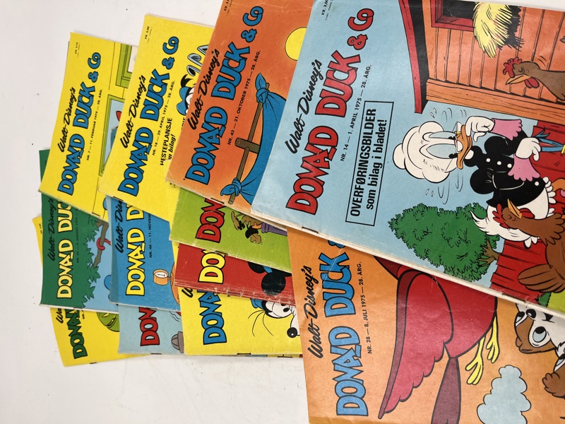 Donald Duck 12 stk 1975