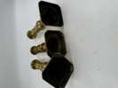 3 stk Gamle Messing lysestaker