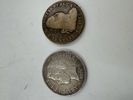 2 mynter 1823+ 1871