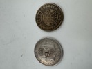 2 mynter 1823+ 1871