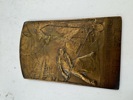 Tinn tumling + bronse plakett 1927