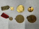 6 Gull aktige gml medaljer