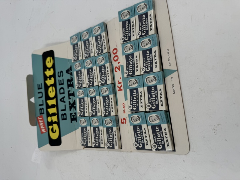 Sjokkselger Nyhet Blue Gillete Blades Extra