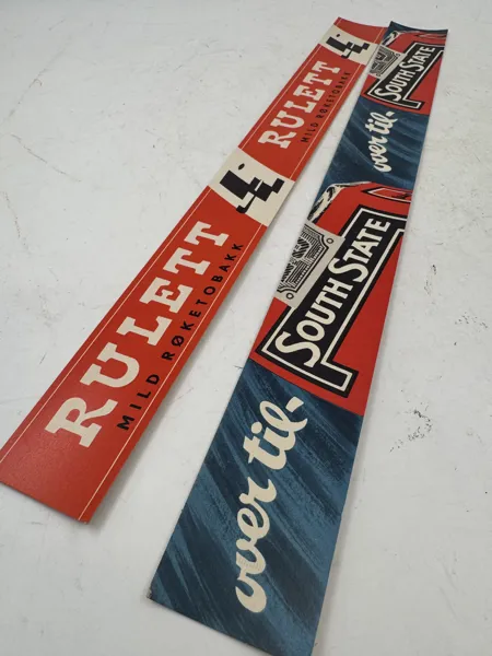 2 Gml hylleskilt 50 tallet