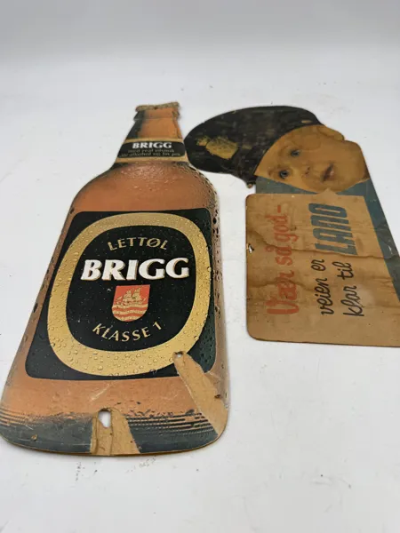 2 gml tosidige plakater 60 tallet
