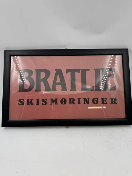 Bratlie skismøringsplakat 30 40 tallet