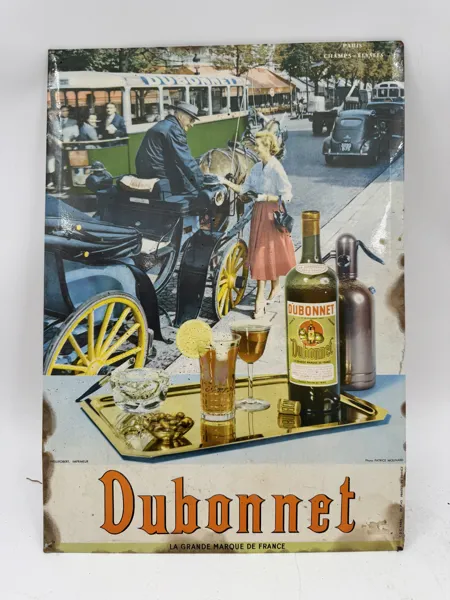 Gmlt skilt 40-50 tallet m/ lin reklame / alkohol