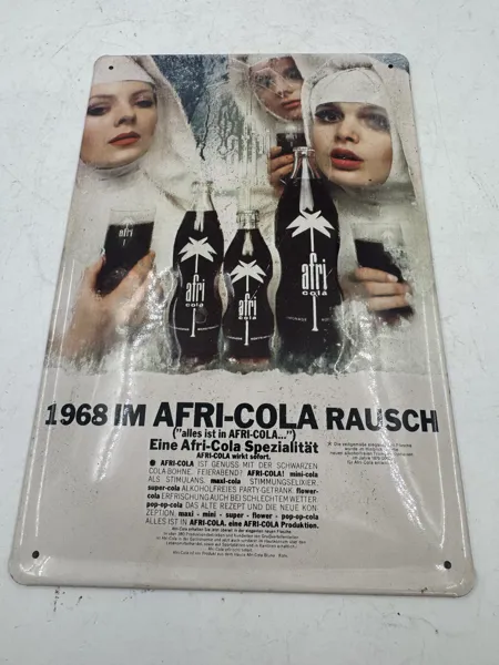 Afri cola skilt fra slutten på 1900 tallet