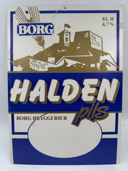 Gml halden pils plakat