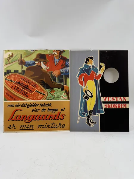 2 gml plakater noe kuttet