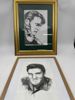2 stk Tegninger av Elvis i rammer