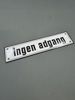 Emaljeskilt fra slutten av 1900 tallet 