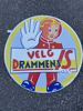 Nydelig gml drammens is skilt  50-60 tallet