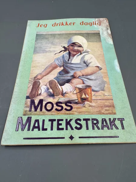 Gml uvanlig plakat moss m/ 20 tallet