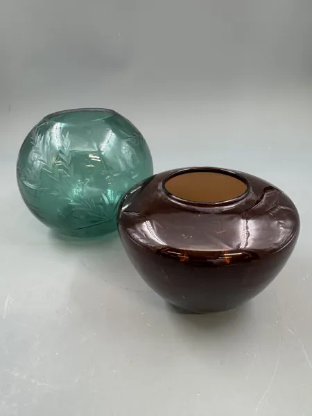 2 stk fine glassvaser