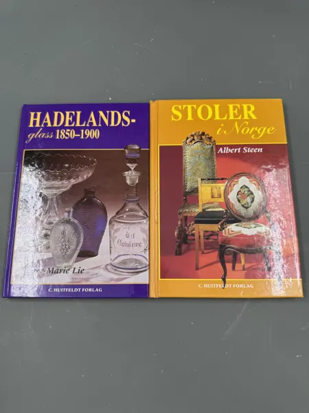 2 Bøker- Stoler i Norge+ Hadelandsglass 1850-1900