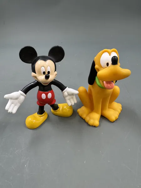 2 figurer Mikke mus + pluto