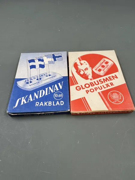 2 esker Barberblader uåpnet