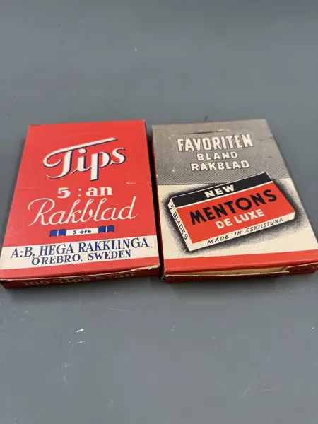 2 esker Barberblader uåpnet