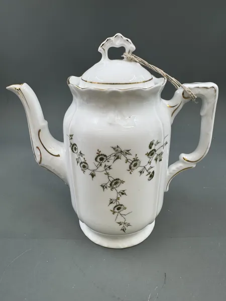 PP- Kaffekanne med blomstermotiv