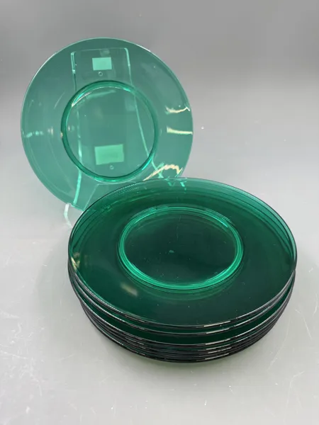 Hadeland 8 stk glasstallerkner