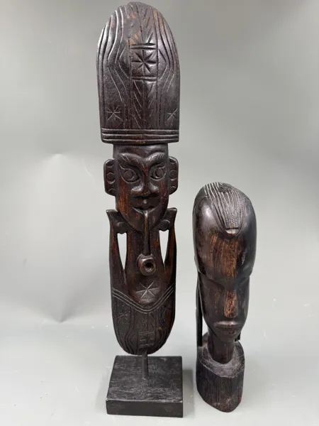 2 stk Afrikanske figurer