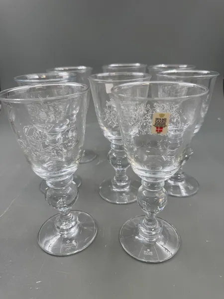 Holmegaard - 8 stk Rødvinsglass