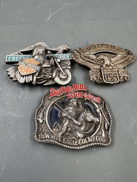 3 stk Vintage beltespenner