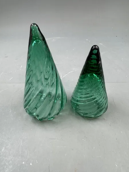 Hadeland- 2 stk glassjuletre